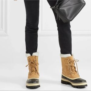 SOREL 6 Womens Caribou II Leather Hiking Snow Outdoor Waterproof Insulated Boots